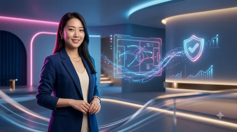 Giao diện minh họa nền tảng uy tín với biểu tượng bảo mật và luồng xác minh giao dịch