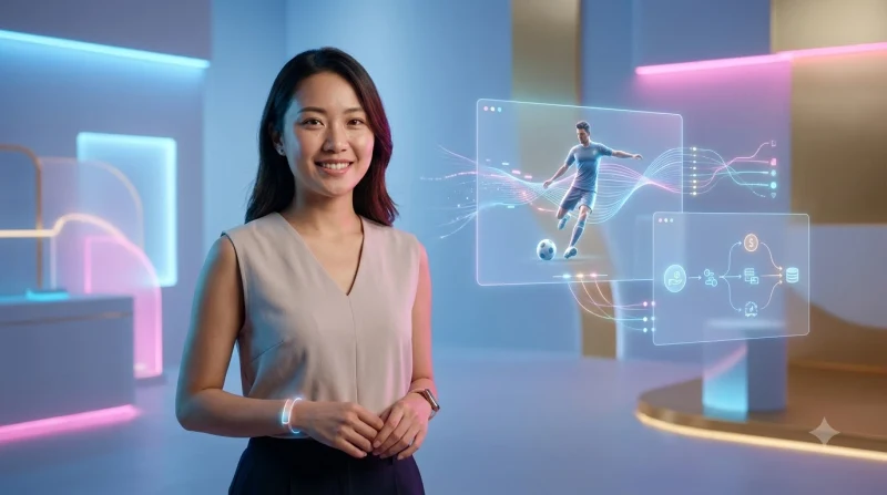 holographic-soccer-pitch-minh-hoa-khai-niem-tien-dao-ao Holographic soccer pitch minh họa khái niệm tiền đạo ảo