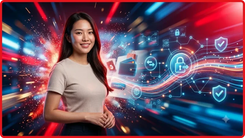 Minh họa quy trình bảo vệ dữ liệu cá nhân khi đăng ký tài khoản trực tuyến với lớp mã hóa