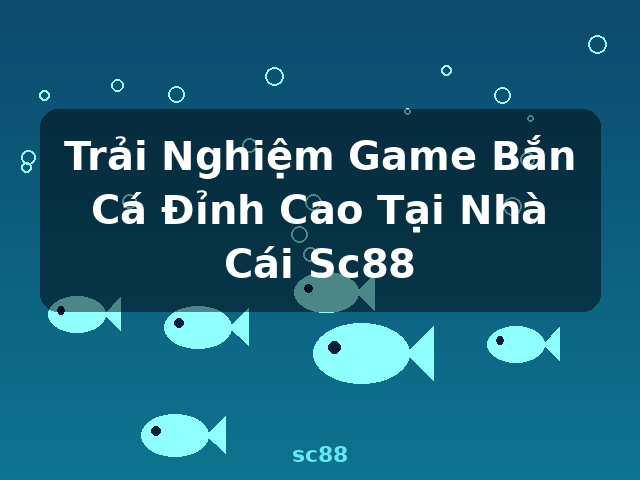 Trải Nghiệm Game Bắn Cá Đỉnh Cao Tại Nhà Cái Sc88 - sc88